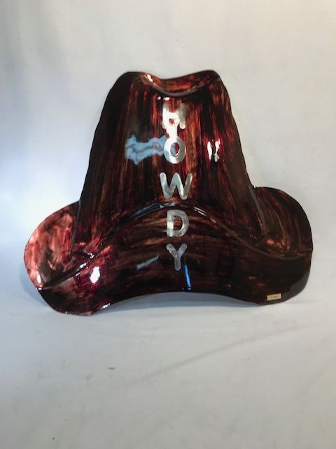 Howdy Hat Metal Decor  $85